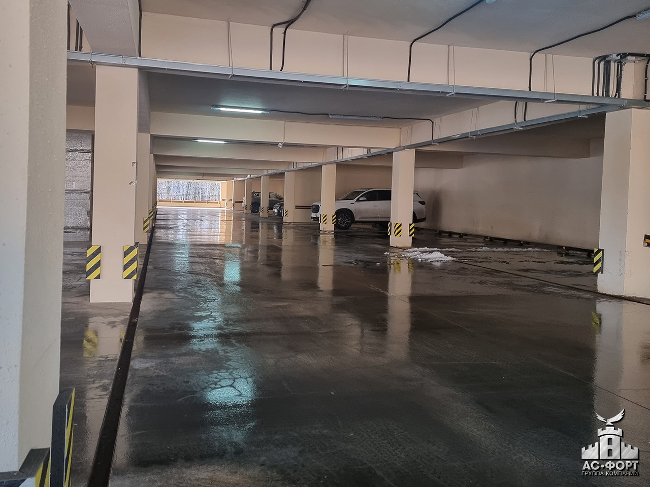 Монтаж бетонного пола парковки Перинатального центра - фото 9
